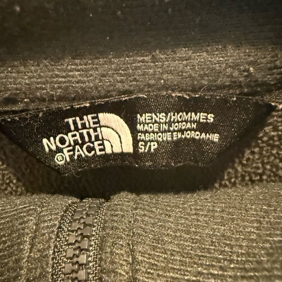 The North Face Quarter Zip Fleece Sweater Grey Black Heather Men’s Size Small - Picture 3 of 3